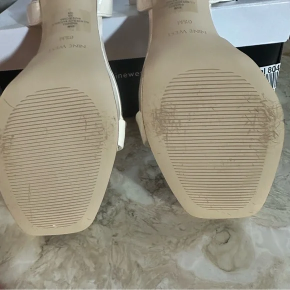 Nine West Cream II Ankle Strap Heels US 6.5 “Zadie 3” - Picture 3 of 4